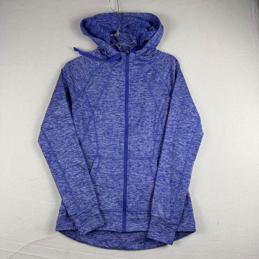 Champion Duo Dry Blue Space Dye Full Zip Hoodie XS V9423-G8Z